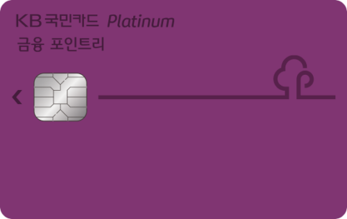 KB국민 금융포인트리 플래티늄카드