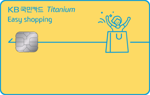 KB국민 Easy shopping 티타늄카드