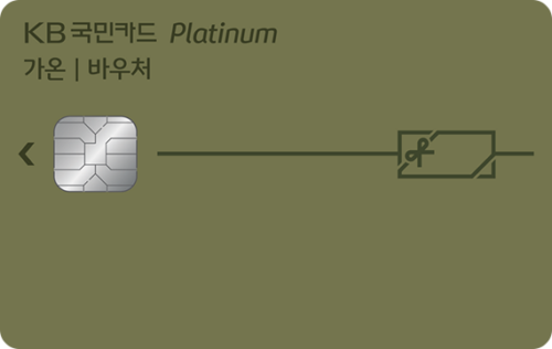 KB국민 가온 플래티늄바우처카드