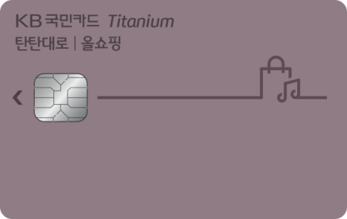 KB국민 탄탄대로 올쇼핑 티타늄카드