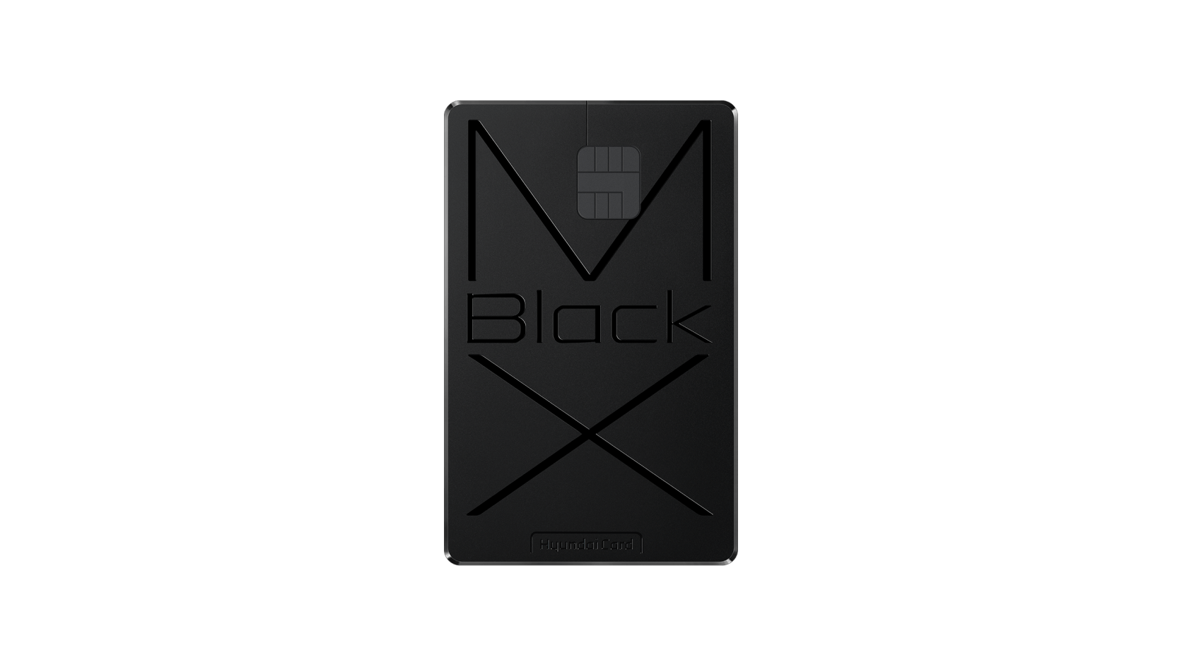 현대카드 MX Black Edition2 메탈 플레이트
